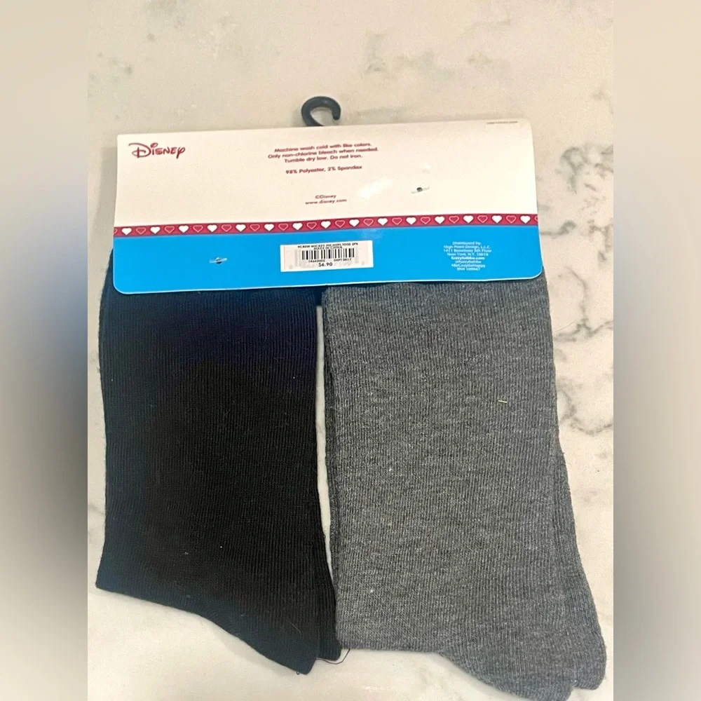 Disney Mickey‎ & Minnie HIS & HERS Crew Socks- New